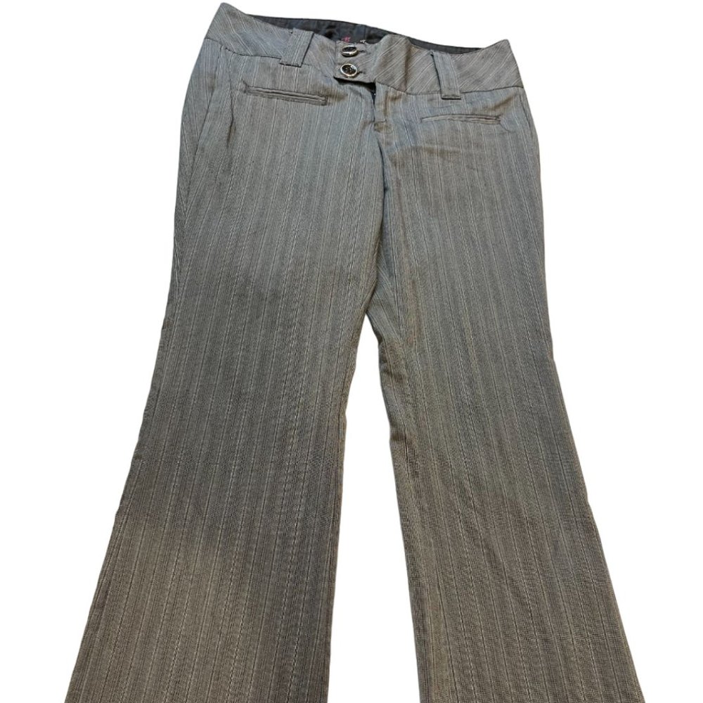 Heart Soul Womens Vintage 1980s Formal Dress Pant Boot Cut Leg 48185AC Gray SZ 7